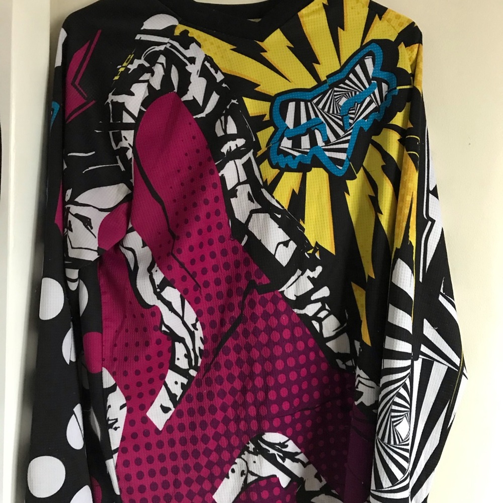 Girls Medium Fox Dirt Biking Shirt